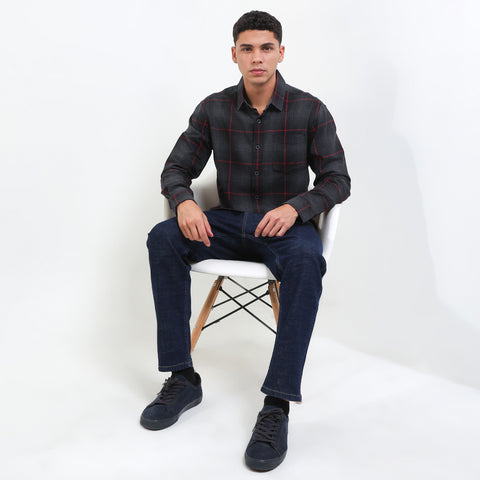 Cardinal Kemeja Lengan Panjang Slim Fit Pria C2741J01C