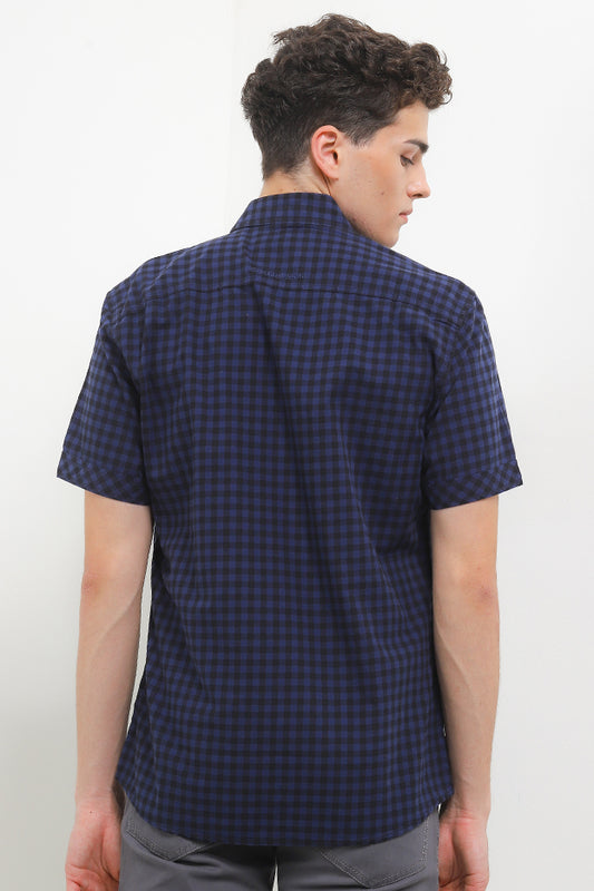 Cardinal Kemeja Lengan Pendek Slim Fit Pria C2762P02H