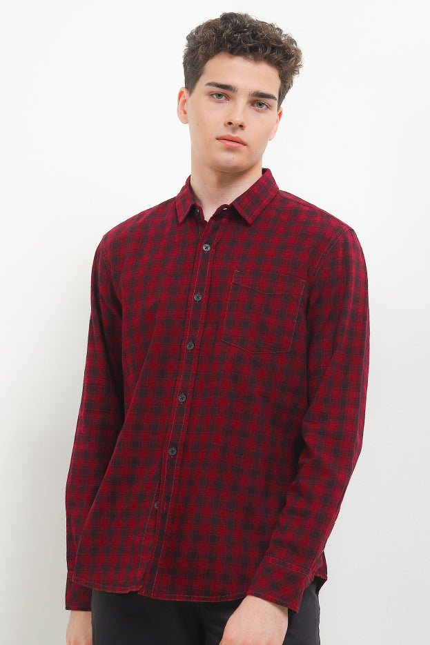 Cardinal Kemeja Lengan Panjang Slim Fit Pria C2772J11A