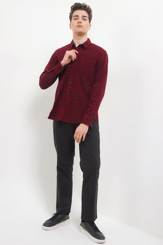 Cardinal Kemeja Lengan Panjang Slim Fit Pria C2772J11A