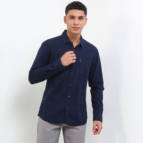 Cardinal Kemeja Lengan Panjang Slim Fit Pria C2799J02H