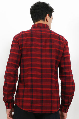 Cardinal Kemeja Lengan Panjang Slim Fit Pria C2802J11F