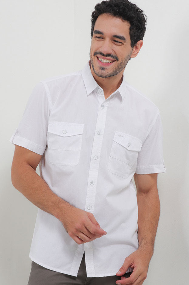 Cardinal Kemeja Lengan Pendek Slim Fit Pria C2854P08A