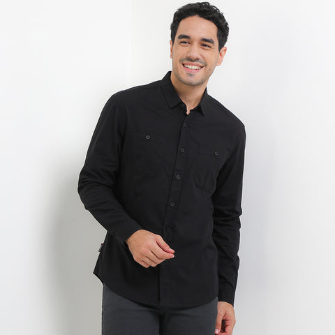 Cardinal Kemeja Lengan Panjang Slim Fit Pria C2878J01A