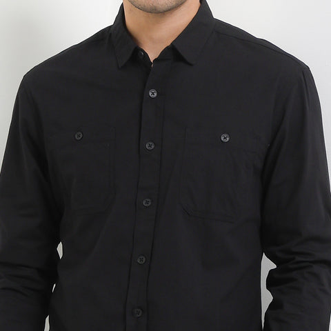 Cardinal Kemeja Lengan Panjang Slim Fit Pria C2878J01A