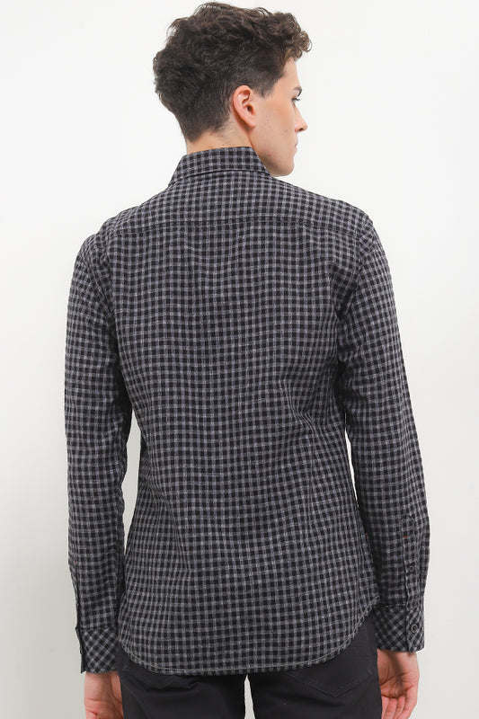 Cardinal Kemeja Lengan Panjang Slim Fit Pria Big Size C2908N01A