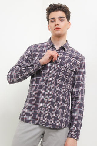 Cardinal Kemeja Lengan Panjang Slim Fit Pria C2922J04C