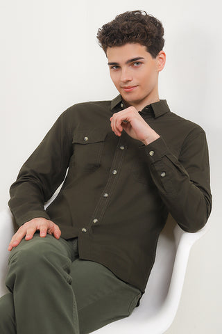 Cardinal Kemeja Lengan Panjang Slim Fit Pria C2972J06H
