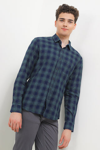 Cardinal Kemeja Lengan Panjang Slim Fit Pria C2978J06H