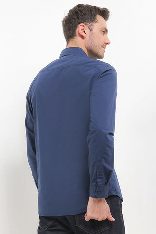 Cardinal Kemeja Lengan Panjang Slim Fit Pria C3006J02H