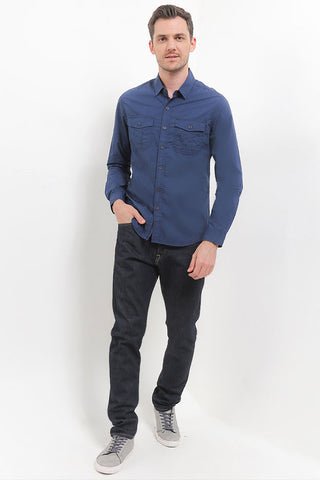Cardinal Kemeja Lengan Panjang Slim Fit Pria C3006J02H