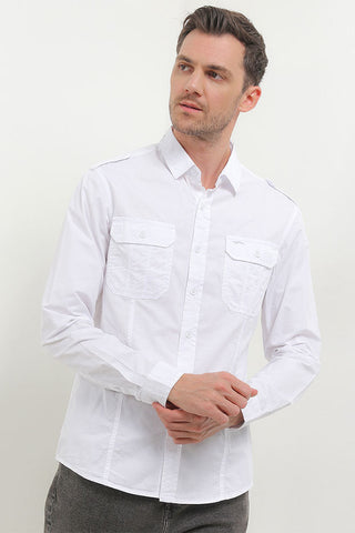 Cardinal Kemeja Lengan Panjang Slim Fit Pria C3012J08A