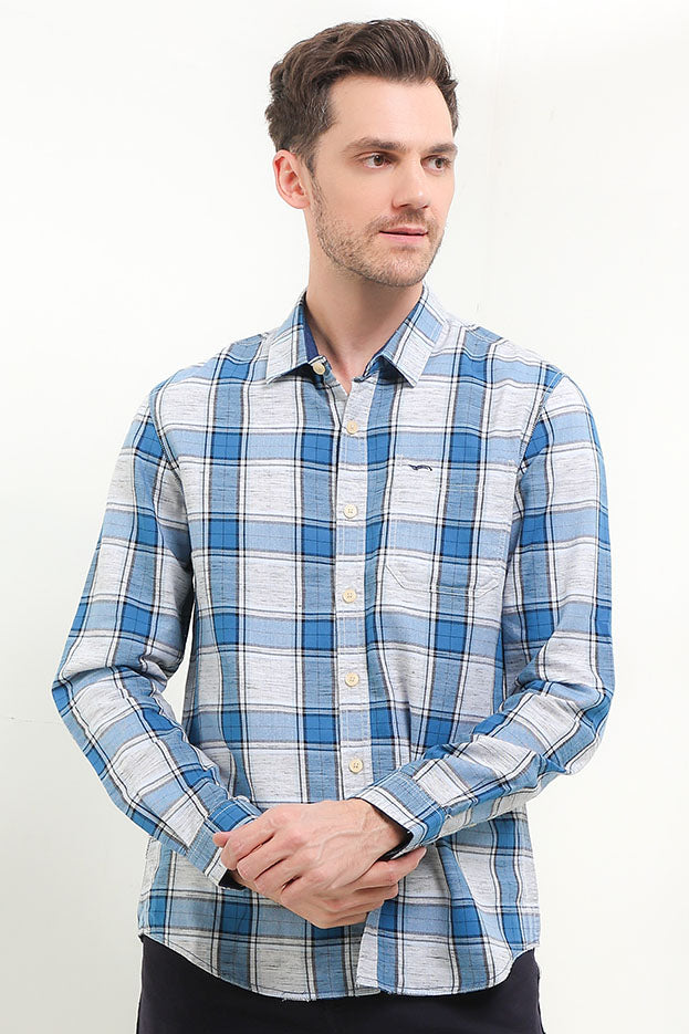 Cardinal Kemeja Lengan Panjang Slim Fit Pria C3026J02A