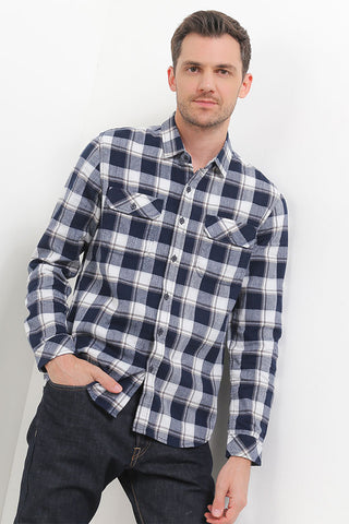 Cardinal Kemeja Lengan Panjang Slim Fit Pria C3032J02H
