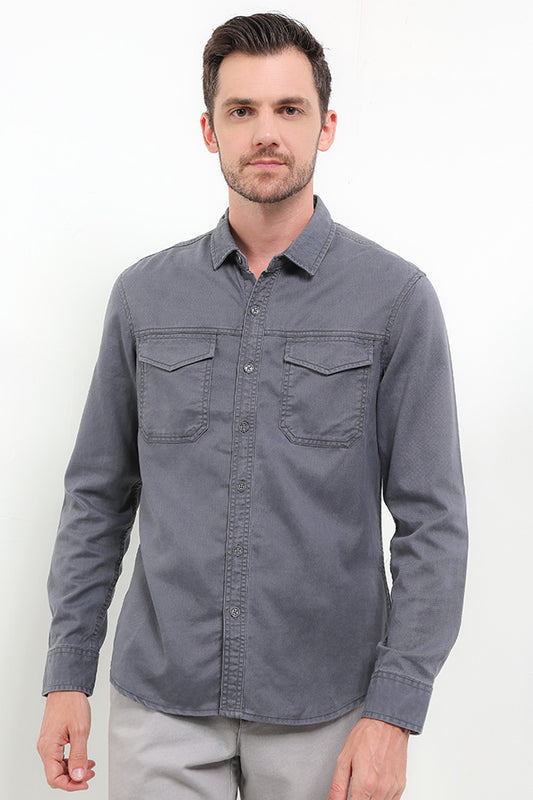 Cardinal Kemeja Lengan Panjang Slim Fit Pria C3044J04C