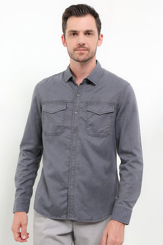 Cardinal Kemeja Lengan Panjang Slim Fit Pria C3044J04C