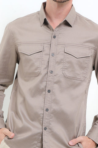 Cardinal Kemeja Lengan Panjang Slim Fit Pria C3054J03A