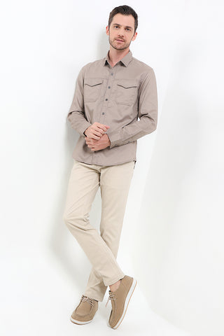 Cardinal Kemeja Lengan Panjang Slim Fit Pria C3054J03A