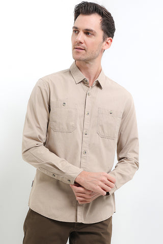 Cardinal Kemeja Lengan Panjang Slim Fit Pria C3056J05A
