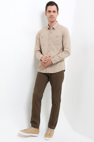 Cardinal Kemeja Lengan Panjang Slim Fit Pria C3056J05A