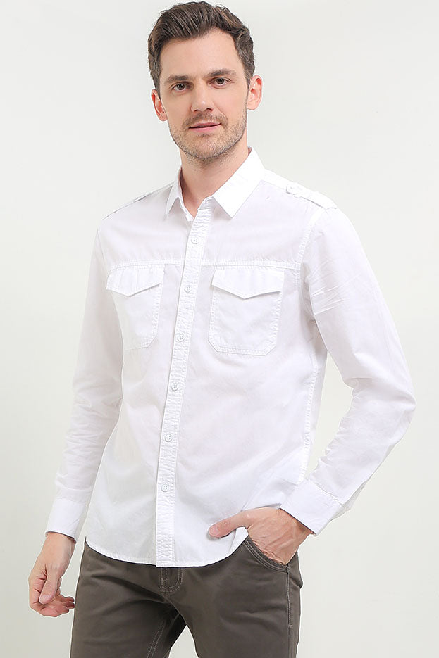Cardinal Kemeja Lengan Panjang Slim Fit Pria C3062J08A