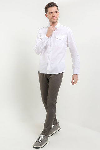 Cardinal Kemeja Lengan Panjang Slim Fit Pria C3062J08A