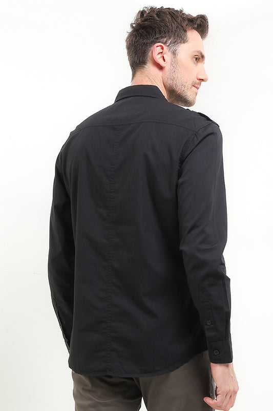 Cardinal Kemeja Lengan Panjang Slim Fit Pria C3064J01A