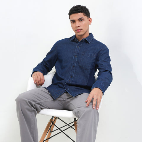 Cardinal Kemeja Lengan Panjang Slim Fit Pria C3074J16A