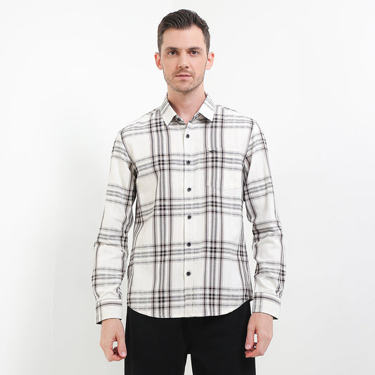 Cardinal Kemeja Lengan Panjang Slim Fit Pria C3100J08D