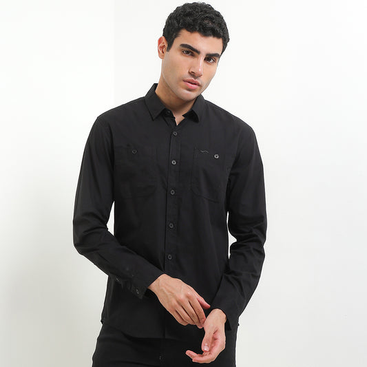 Cardinal Kemeja Lengan Panjang Slim Fit Pria C3110J01A