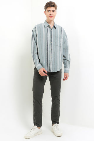 Cardinal Kemeja Lengan Panjang Oversize Pria C0005J06A