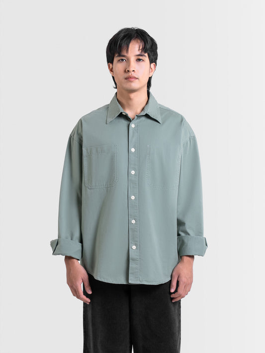 Cardinal Kemeja Lengan Panjang Oversize Pria C0015J06G