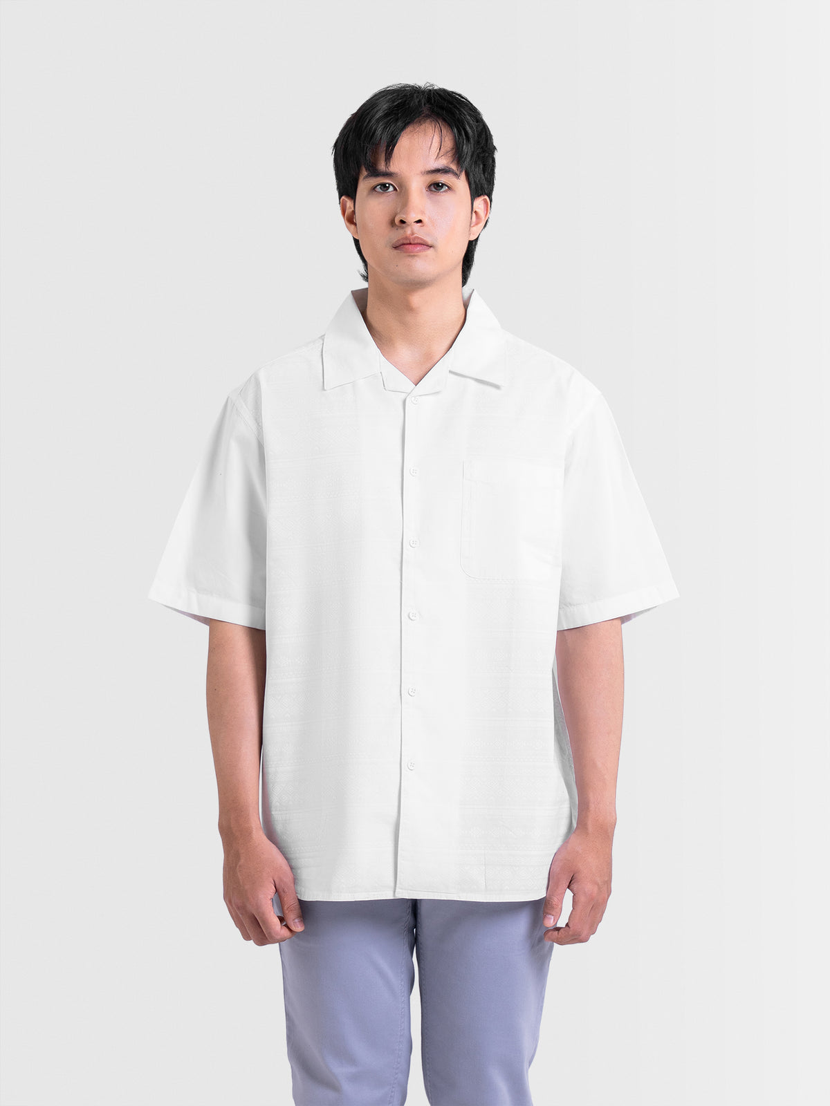 Cardinal Kemeja Lengan Pendek Oversize Pria E0002P08B