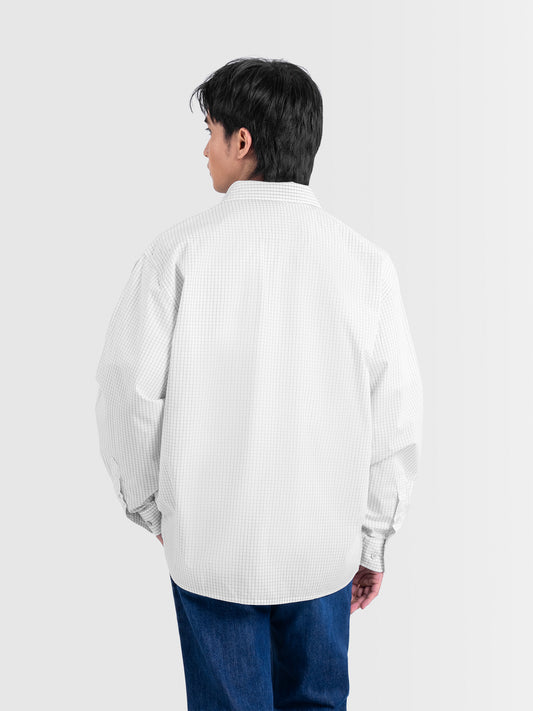 Cardinal Kemeja Lengan Panjang Oversize Pria E0037J08D