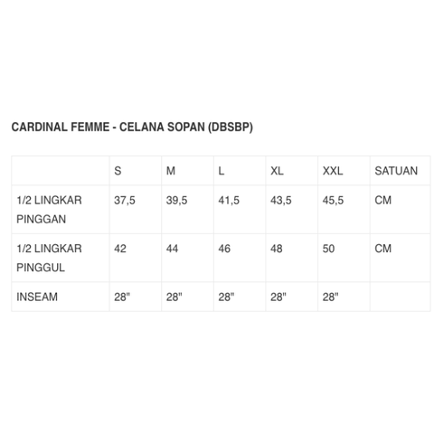 Cardinal Celana Panjang Formal Skinny Wanita D0176F04A
