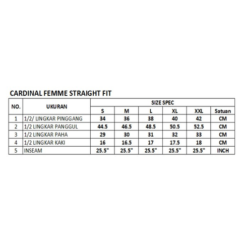 Cardinal Celana Panjang Chinos Straight Fit Wanita D0034F02H