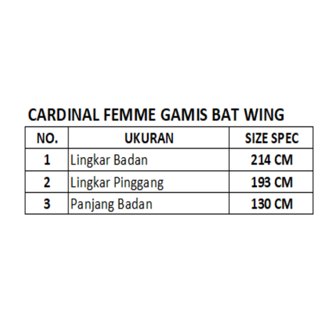 Cardinal Gamis Bat Wing D0471D08D
