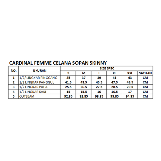 CARDINAL FEMME CELANA SOPAN 9 (ABU-ABU)