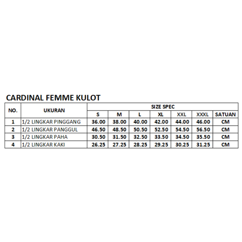 Cardinal Celana Formal Kulot Wanita D0194F02H