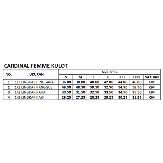 Cardinal Celana Formal Kulot Wanita D0194F02H