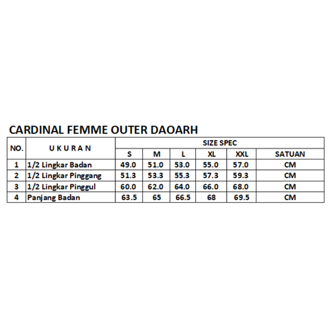 Cardinal Outer Wanita D0023J04A
