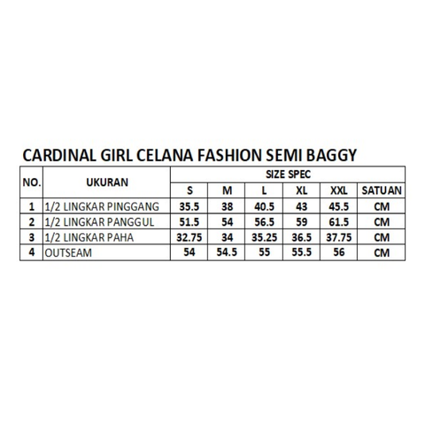 Cardinal Celana Fashion Semi Baggy Wanita G0029F04E