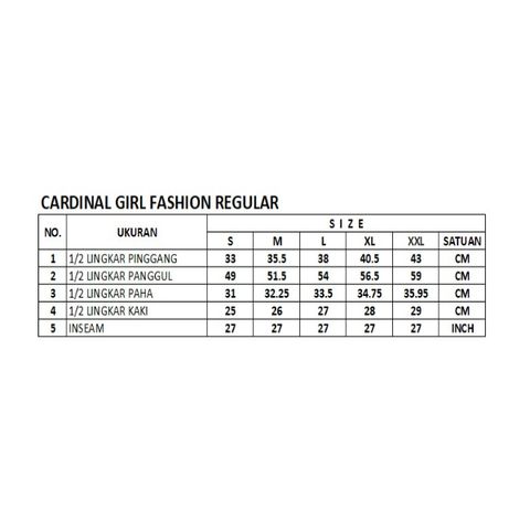 Cardinal Celana Fashion Wanita G0067F05A