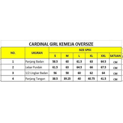 Cardinal Kemeja Oversize Wanita G1082J12C