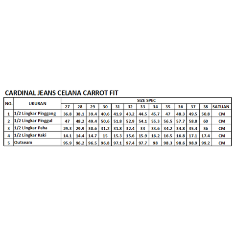 Cardinal Celana Panjang Carrot Fit Pria C0001BK01A