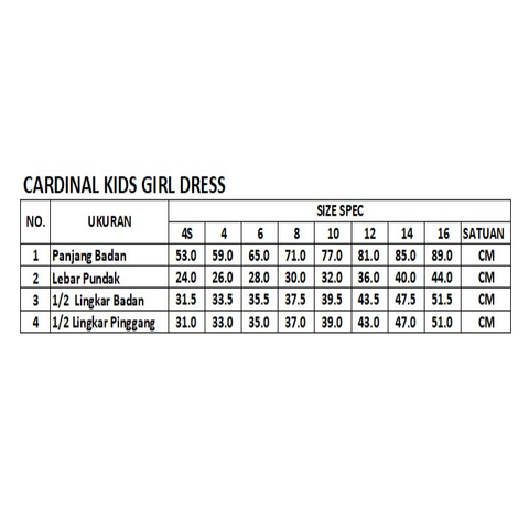 Cardinal Kids Dress R0018OP14A