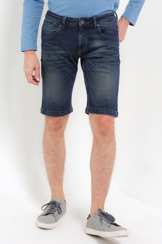 Cardinal Men's Slim Fit Bermuda Denim Shorts C0322BK15A
