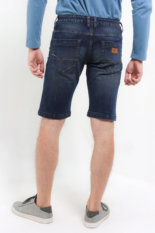 Cardinal Men's Slim Fit Bermuda Denim Shorts C0322BK15A