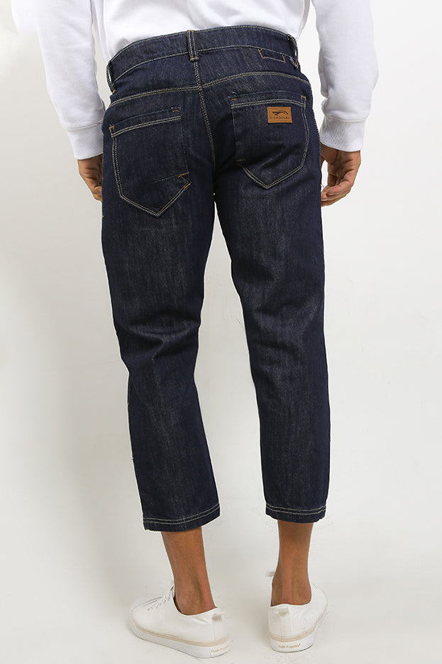 Celana Panjang Jeans Relaxed Crop Pria Cardinal C0008BK14A
