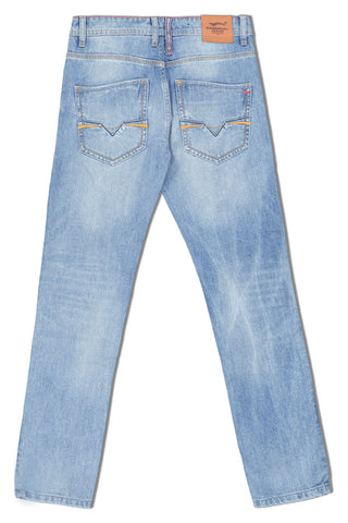 Celana Panjang Jeans Pria Straight Slim Cardinal C0249BK17A